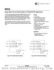 RF212 datasheet pdf Conexant