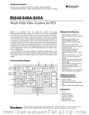 BT849A datasheet pdf Conexant