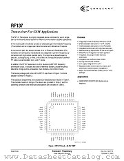 RF137 datasheet pdf Conexant
