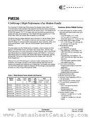 FM336 datasheet pdf Conexant