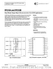 RF210A datasheet pdf Conexant