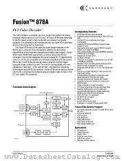 FUSION 878A datasheet pdf Conexant