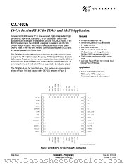 CX74036 datasheet pdf Conexant