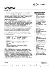 MFC1000 datasheet pdf Conexant