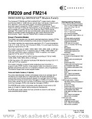 FM209 datasheet pdf Conexant