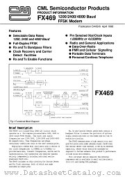 FX469 datasheet pdf CML