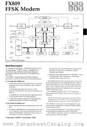 FX809 datasheet pdf CML