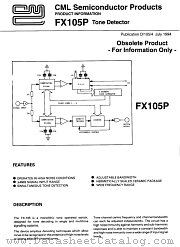 FX105P datasheet pdf CML