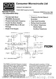 FX204 datasheet pdf CML