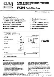 FX306 datasheet pdf CML