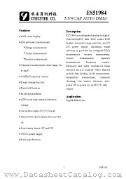 ES51984 datasheet pdf Cyrustek Co