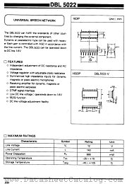 DBL5022 datasheet pdf Daewoo Semiconductor