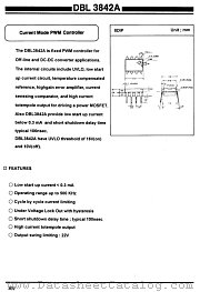 DBL3842 datasheet pdf Daewoo Semiconductor