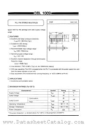 DBL1009 datasheet pdf Daewoo Semiconductor