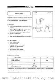 DBL567 datasheet pdf Daewoo Semiconductor