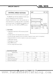 DBL5016 datasheet pdf Daewoo Semiconductor