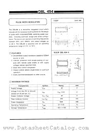 DBL494 datasheet pdf Daewoo Semiconductor