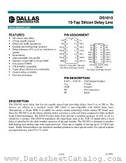 DS1010 datasheet pdf Dallas Semiconductor