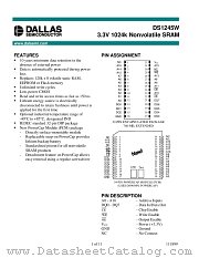 DS1245W datasheet pdf Dallas Semiconductor