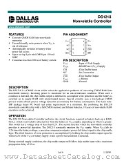 DS1218 datasheet pdf Dallas Semiconductor
