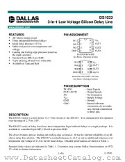 DS1033 datasheet pdf Dallas Semiconductor