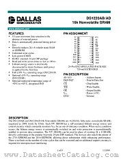 DS1220AD datasheet pdf Dallas Semiconductor