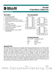 DS1000 datasheet pdf Dallas Semiconductor