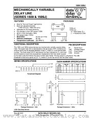 1509 SERIES datasheet pdf Data Delay Devices Inc