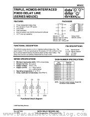 MDU3C SERIES datasheet pdf Data Delay Devices Inc