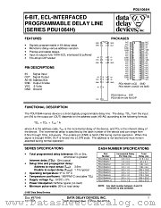 PDU1064H SERIES datasheet pdf Data Delay Devices Inc