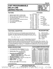 PDU14F SERIES datasheet pdf Data Delay Devices Inc