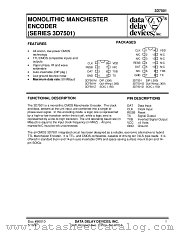 3D7501 SERIES datasheet pdf Data Delay Devices Inc
