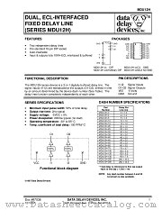 MDU12H SERIES datasheet pdf Data Delay Devices Inc