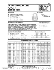 1519 SERIES datasheet pdf Data Delay Devices Inc