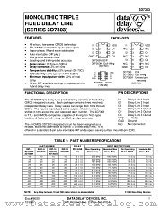 3D7303 SERIES datasheet pdf Data Delay Devices Inc