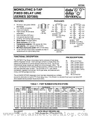 3D7205 SERIES datasheet pdf Data Delay Devices Inc