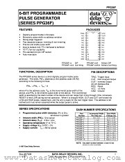 PPG36F SERIES datasheet pdf Data Delay Devices Inc
