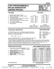 PPG33F SERIES datasheet pdf Data Delay Devices Inc