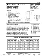3D7304 SERIES datasheet pdf Data Delay Devices Inc