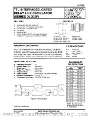 DLO32F SERIES datasheet pdf Data Delay Devices Inc