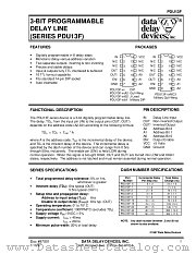 PDU13F SERIES datasheet pdf Data Delay Devices Inc
