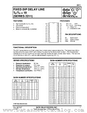 2211 SERIES datasheet pdf Data Delay Devices Inc