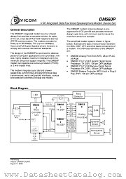 DM560P datasheet pdf Davicom Semiconductor
