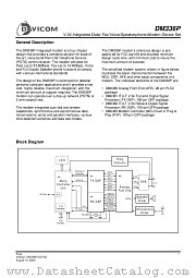DM336P datasheet pdf Davicom Semiconductor