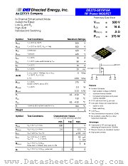 DE275-501N16A datasheet pdf Directed Energy