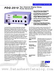 PDG-2510 datasheet pdf Directed Energy