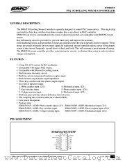 EM84510 datasheet pdf ELAN Microelectronics