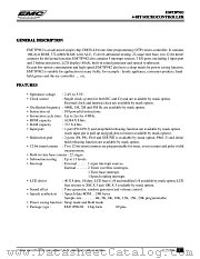 EM73P982 datasheet pdf ELAN Microelectronics