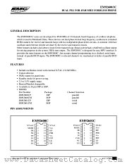 EM92600C datasheet pdf ELAN Microelectronics
