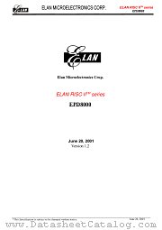 EPD8000 datasheet pdf ELAN Microelectronics